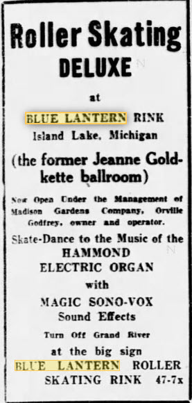 Blue Lantern Ballroom - July 30 1941 Ad
